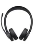 Image de Yealink BH70 Dual - Micro-casque - sur-oreille - Bluetooth - sans fil - USB-A via adaptateur Bluetooth - noir - certifié UC