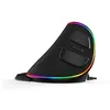 Image de Delux M618-PLUS RGB - Souris verticale - ergonomique - optique - 6 boutons - filaire - USB - noir