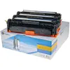 Image de G&G, Toner, Toner compatible avec HP 125A/128A/131A/CF373AM/Canon 716 Pack de trois Cyan - To (C)