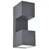 Image de Lutec, Éclairage d'extérieur, Wall outdoor luminaire Fari LED 10W 3K 1200LM IP54 dark grey (1200 lm, IP54)