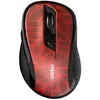 Image de Rapoo M500 Silent - Souris - optique - 6 boutons - sans fil - 2.4 GHz, Bluetooth 4.0, Bluetooth 3.0 - récepteur sans fil USB - rouge foncé