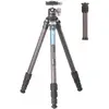 Image de Leofoto Ranger LS-224C + LH-25 (Carbone), Trépied, Noir