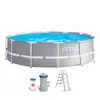 Image de Intex Piscine Hors-sol à Cadre Prismatique Rond Avec Pompe De Filtration 366 x 99 cm