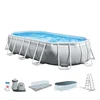 Image de Intex Cadre De Piscine Ovale Hors Sol Acier Prism 503x274x122 Cm 13365 litres