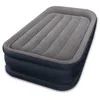 Image de Lit gonflable électrique Intex Deluxe Rest Bed 1 Place Gris et Bleu