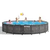 Image de Piscine tubulaire Intex - Ronde - Baltik - 5,49 x 1,22 m - Accessoires inclus - Gris
