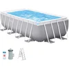 Image de Intex Piscine Hors-sol Rectangulaire à Cadre Acier Prism 400x200x122 Cm 8418 litres