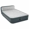 Image de Intex Matelas gonflable - Ultra Plush - 2 personnes - 152x236x86 cm (LxLxH) - Gris - Avec tête de lit - Motopompe intégrée