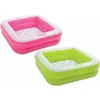 Image de 1x Piscine gonflable enfant / bébé pataugeoire Carrée Intex 85 x 85 x 23 cm (couleur aléatoire rose ou vert)