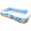 Image de Piscine rectangulaire familiale gonflable décor poissons Intex
