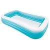 Image de Piscine gonflable rectangulaire Intex Family pour enfant Bleu et Blanc