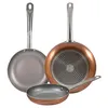 Image de Set 3pc poêle à frire 18,22,26cm aluminium pressé, induction safe, optimum plus
