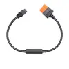 Image de DJI Power SDC pour XT60 Cordon d'alimentation (12 V) (Chargeur pour drone), Drone : accessoires, Orange, Noir