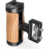 Image de SmallRig Mini poignée latérale en bois (1/4Ó-20 Screws) 2913 (Poignée), Accessoires vidéo, Noir, Marron