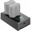 Image de SmallRig 4085 Chargeur de batterie pour batteries NP-W235 (Chargeur de batterie d'appareil photo), Alimentation pour appareil photo, Noir