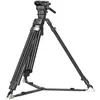 Image de SmallRig 4463 Heavy Duty Carbon Fiber Tripod Kit AD 120 (Carbone, Matières plastiques, Métal), Trépied, Noir