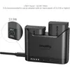 Image de SmallRig 5485 Kit de charge turbo pour LP-E6P (Batterie de l'appareil photo, Chargeur de batterie d'appareil photo), Alimentation pour appareil photo, Noir