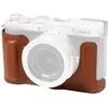 Image de SmallRig 5699 Leather Half Case for Panasonic LUMIX L10 (Brown), Housse pour appareil photo, Marron