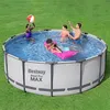 Image de Bestway - Steel Pro MAX - Piscine tubulaire avec pompe de filtration et accessoires - 396x122 cm - Ronde