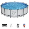 Image de Piscine hors-sol ronde Bestway Steel Pro MAX 457 x 122 cm Duraplus 3 028 L/h