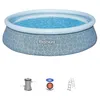 Image de Kit Piscine gonflable - Fast Set  - 457 x 107 cm - Ronde (Filtre a cartouche, échelle, 1 cartouche)
