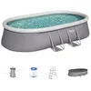 Image de Kit Piscine hors sol autoportante - Fast Set - 488 x 305 x 107cm - Ovale - Avec filtre, échelle, bâche, cartouche