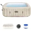 Image de Spa gonflable - Lay-Z-Spa Rome - 180 airjets - 201 x 201 x 71 cm - 5 a 7 places - Carré (couverture, cartouche, diffuseur)