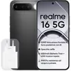 Image de realme 16 5G Dual Sim 8GB RAM 256GB - Black (256 Go, Air Black, Noir, 6.57", Double SIM, 5G), Téléphone portable, Noir