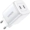 Image de Ugreen Nexode Mini (45 W, 2 ports), Chargeur USB, Blanc