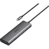 Image de Ugreen Hub (USB-C, 10 ports), Station d'accueil + hub USB, Gris, Argent, Noir