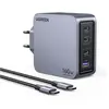 Image de Ugreen Nexode Pro (160 W, 4 ports), Chargeur USB, Noir, Gris