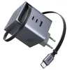 Image de UGREEN Fast Charger 3-Port 100W GaN 65828 Retractable Cable