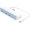 Image de Hyper HD34A8 (USB-C, 6 ports), Station d’accueil + hub USB, Blanc