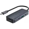 Image de Targus Hyper Drive Eco Smart Gen.2 USB-C 4in1 (USB-C, 4 ports), Station d’accueil + hub USB, Bleu, Noir, Argent