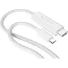 Image de Targus USB type C - HDMI (2.50 m), Câble vidéo, Blanc