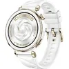 Image de Huawei Watch GT 5 Pro 42 mm Boîtier acier céramique blanche avec bracelet fluorélastomère blanche en occasion ou reconditionné