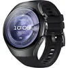 Image de Huawei Watch 5 46 mm boîtier en acier inoxydable noir avec le bracelet en fluoroélastomère noir [Wi-Fi + 4G] en occasion ou reconditionné