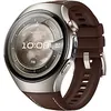 Image de Huawei Watch 5 46 mm boîtier en titane argent avec le bracelet composite marron [Wi-Fi + 4G] en occasion ou reconditionné