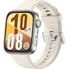 Image de Huawei Watch Fit 4 38 mm argent avec bracelet en fluoroélastomère blanc en occasion ou reconditionné