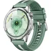 Image de Huawei Watch GT 6 46 mm boîtier en acier inoxydable argent avec bracelet en fluoroélastomère vert en occasion ou reconditionné