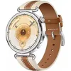 Image de Huawei Watch GT 6 41 mm boîtier en acier inoxydable argent avec bracelet en cuir brun en occasion ou reconditionné