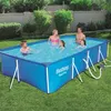 Image de Bestway - Steel Pro - Piscine tubulaire avec pompe de filtration - 400x211x81 cm - Rectangulaire.