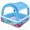 Image de Piscine de jeux gonflable BESTWAY Canopy 147x147x122 cm - Toit gonflable amovible - Vinyl ultra résistant