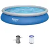 Image de Bestway, Piscine : accessoires, APO Fast Set 457x84x74cm avec pompe ronde bleu