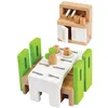 Image de Meubles de salle à manger pour Maison de Poupée, jouet bois