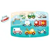 Image de Hape moulures en bois puzzle véhicules d'urgence 10 pièces
