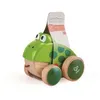 Image de Jouet à tirer ou à pousser Hape Grenouille en bois