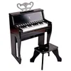 Image de Grand piano droit avec apprentissage interactif noir Hape