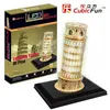 Image de Puzzle 15 Pièces : Puzzle 3D avec LED - Tour de Pise, Cubic Fun