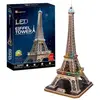 Image de Cubicfun PUZZLE 3D Tour Eiffel (La lumière) (84 pièces)